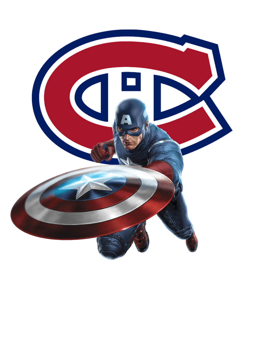 Montreal Canadiens Captain America Logo vinyl decal